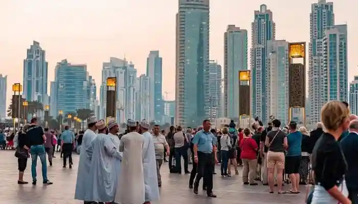 Potret penduduk yang ada di Dubai. 