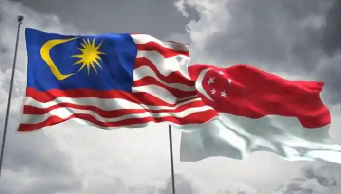 Bendera singapura dan malaysia