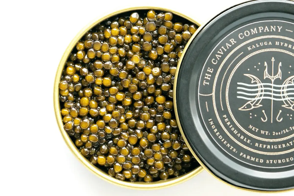  Caviar hibrida kaluga. 