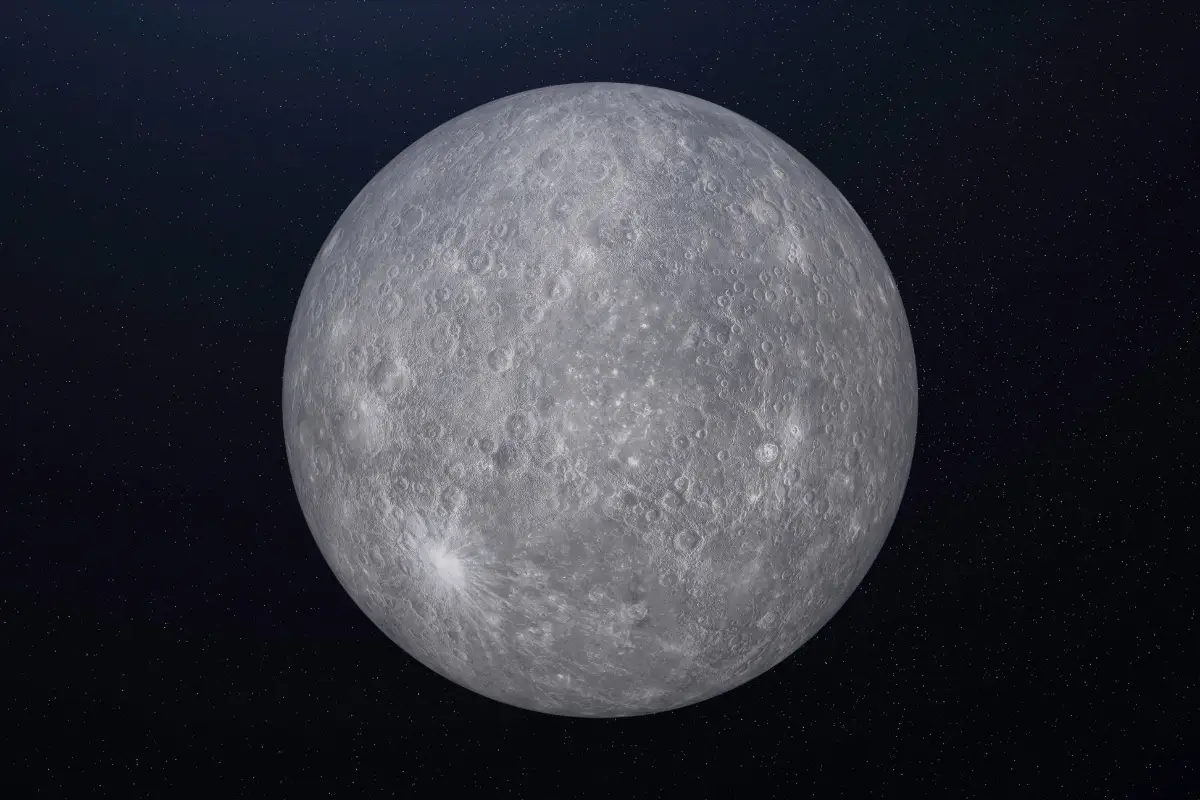  permukaan planet Merkurius. 