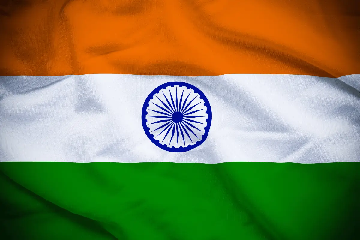 Bendera India. 