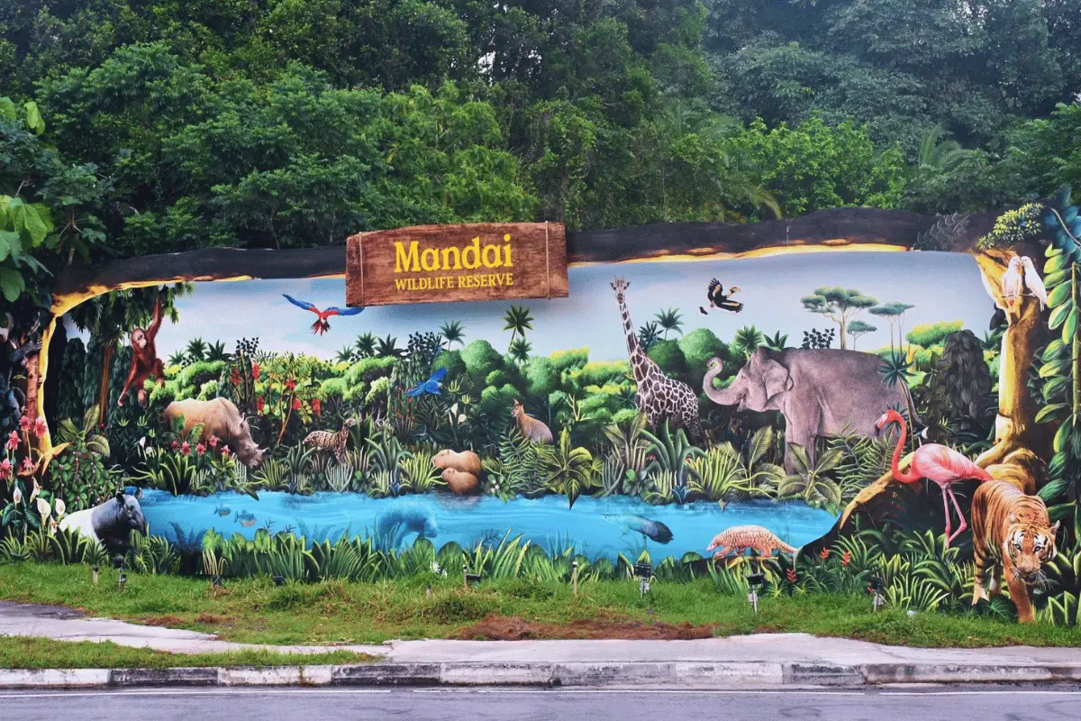 Wildlife Reserve billboard.