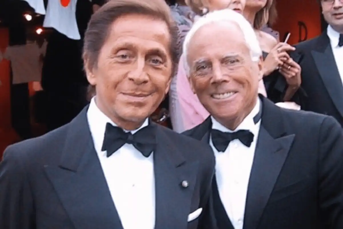 Giorgio Armani dan Valentino Garavani 